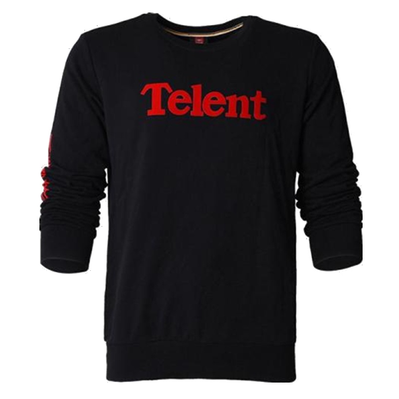 天伦天(Telent) 男士春秋棉运动卫衣吸汗透气针织圆领户外休闲徒步长袖套头衫