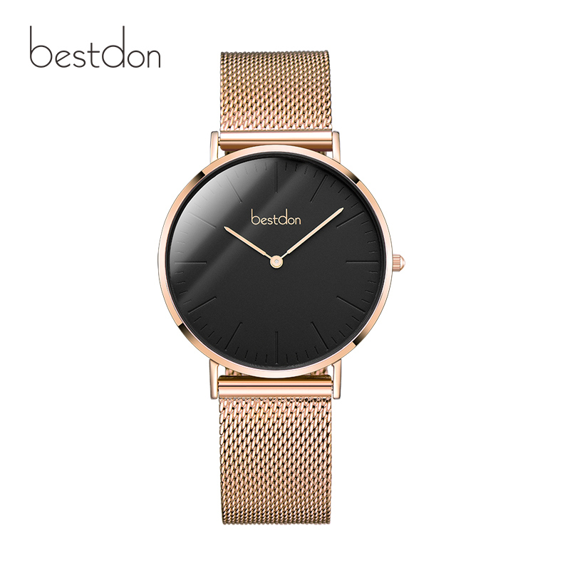 邦顿（Bestdon）手表 2018新款女士学生超薄防水石英表情侣 ins气质款韩版简约百搭潮流时尚款女表998167L