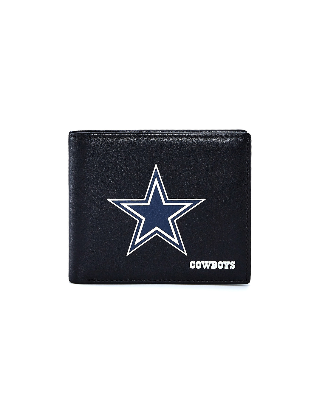 潮流时尚中性头层牛皮丝印五角星图案运动休闲钱包