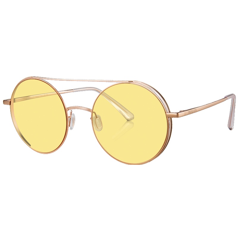 BOLON暴龙圆形透色太阳镜女士全框潮流墨镜的时尚眼镜BL8022