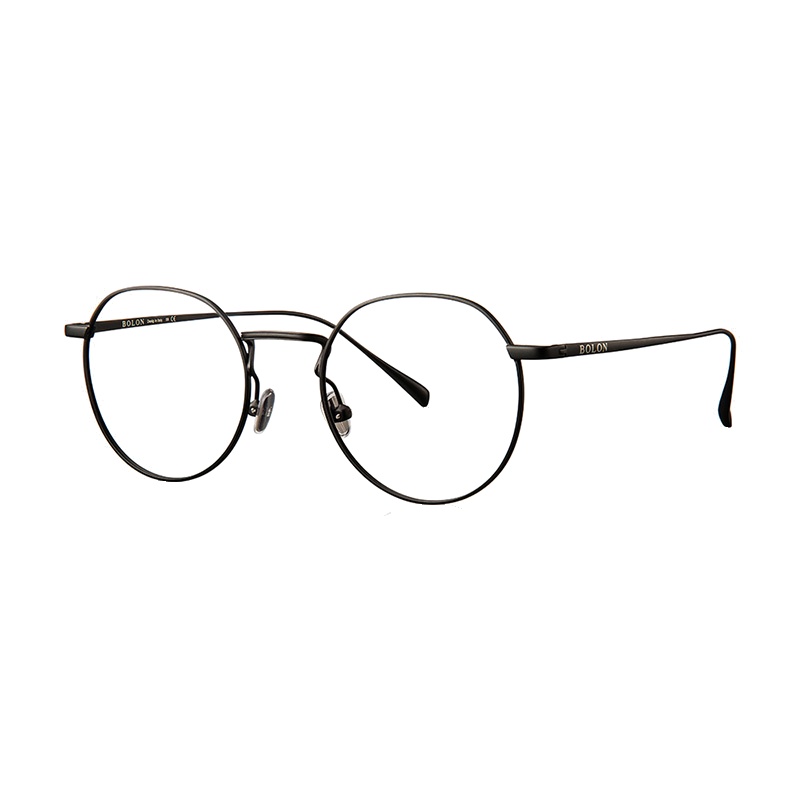 BOLON暴龙眼镜情侣新款中性款圆框普通金属圆框眼镜框BJ7009