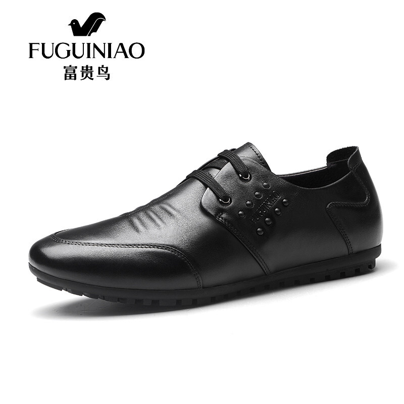 富贵鸟（FUGUINIAO）休闲鞋男鞋男士皮鞋反绒皮时尚韩版旅游板鞋