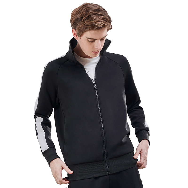 范斯蒂克(vansydical)立领运动外套男秋冬季防风保暖外穿上衣跑步篮球拉链卫衣