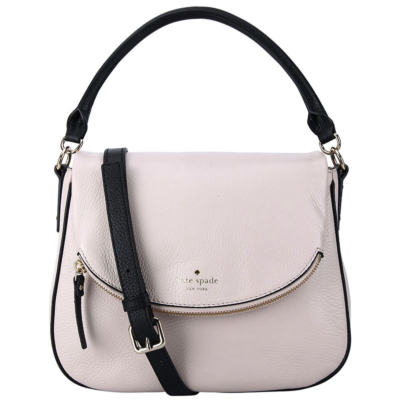 Kate Spade 凯特·丝蓓 奢侈品 女款裸粉色皮质手提单肩斜挎包 WKRU4349 208