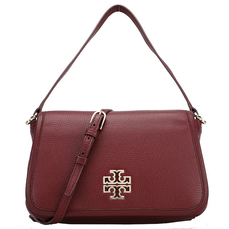 TORY BURCH 托里·伯奇 女士皮质单肩斜挎包 48290 609