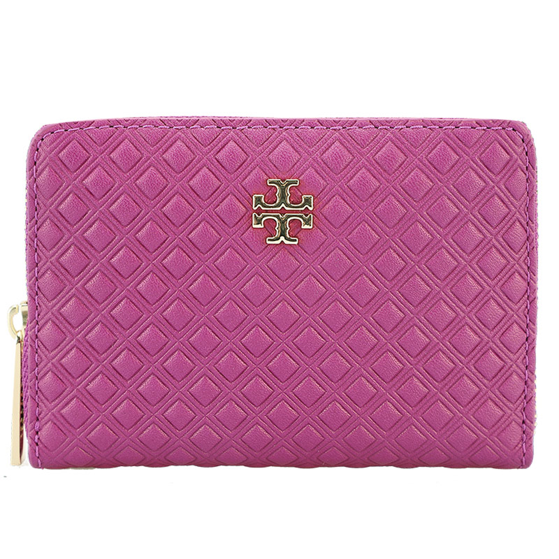 TORY BURCH 托里·伯奇 女士皮质短款零钱包钥匙包 52861