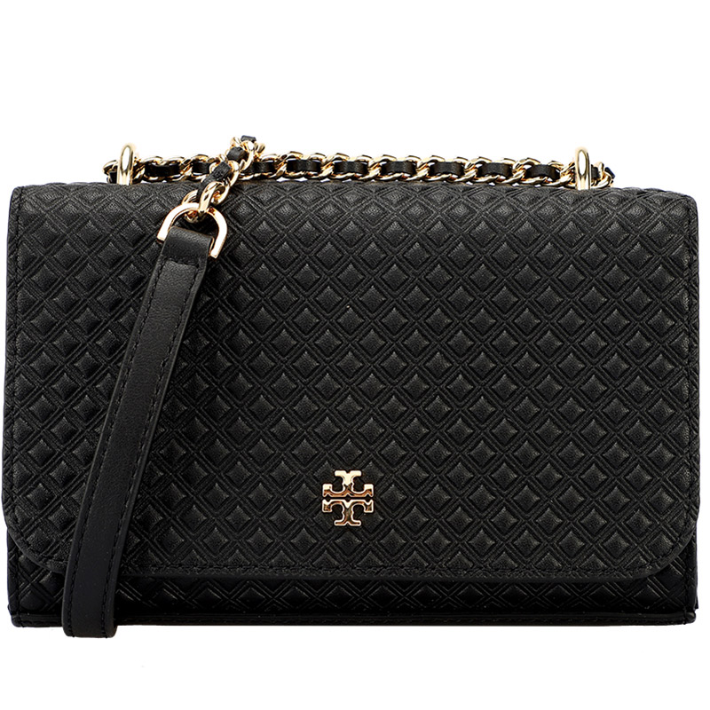TORY BURCH 托里·伯奇 女士皮质单肩斜挎链条包 52806 001