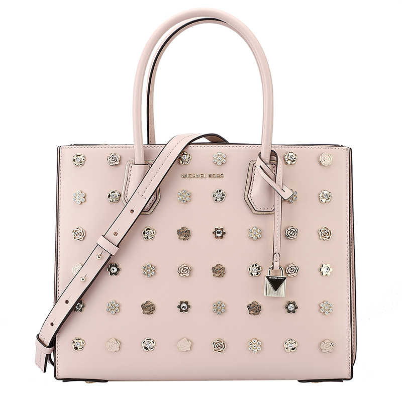 MICHAEL KORS 迈克·科尔斯 MK女包 MERCER系列皮质女士大号手提单肩斜挎包