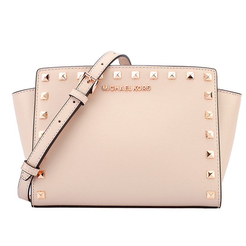 MICHAEL KORS 迈克·科尔斯 MK女包 SELMA STUD系列皮质女士单肩斜挎包