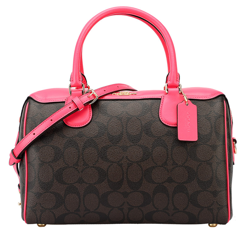COACH 蔻驰 桶包女款 女士PVC手提肩背斜挎桶包 欧美时尚
