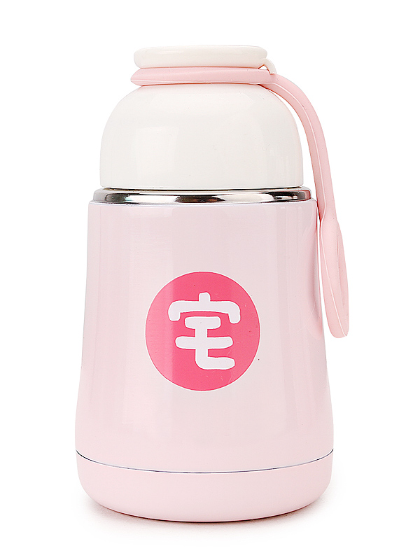 悠品居儿童可爱304不锈钢保温杯粉色宅款