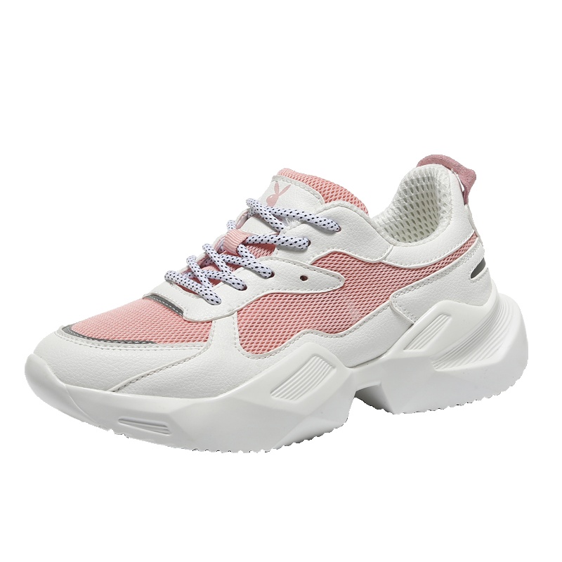 花花公子女鞋2019春季新款韩版学生ins百搭运动鞋透气厚底老爹鞋