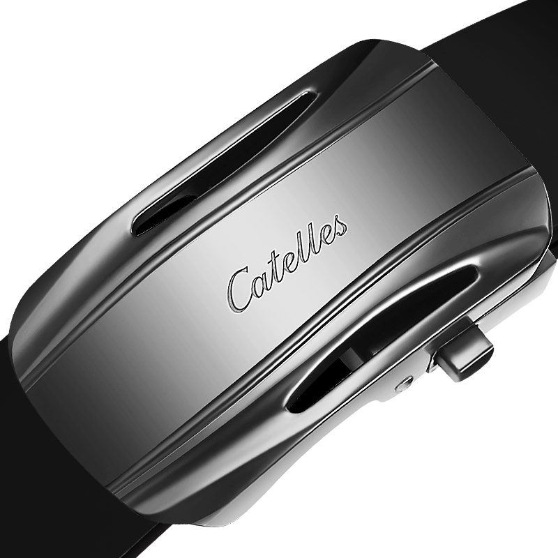 腰带男纯头层牛皮自动扣韩版个性潮人青年学生简约男士光身皮带新