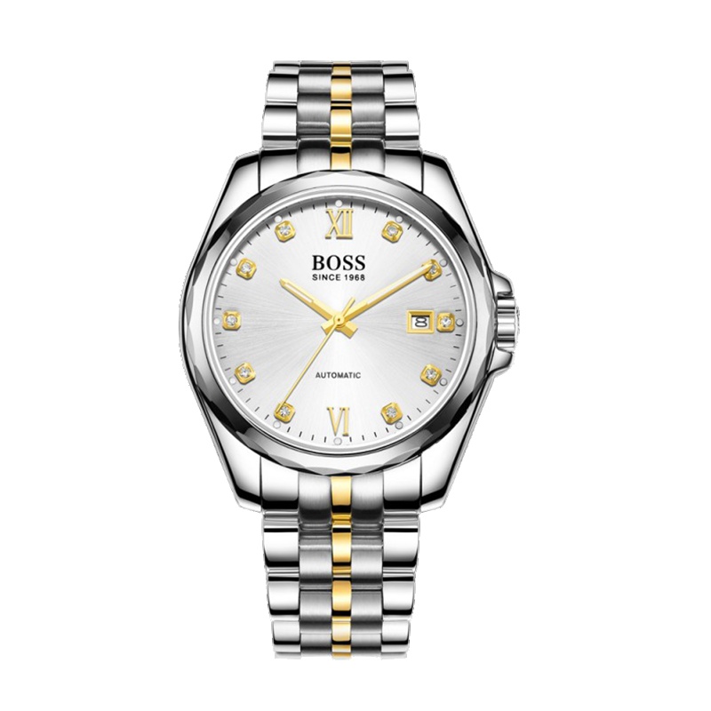 BOSS手表参议员系列 全自动机械手表进口机芯 夜光指针镶钻时尚休闲男士腕表
