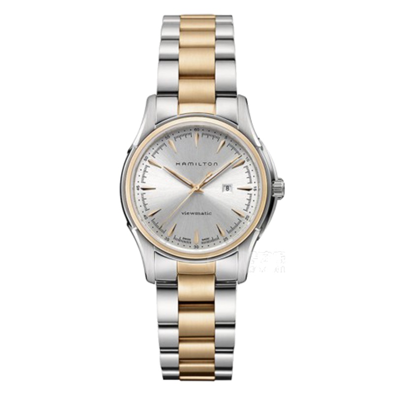 汉米尔顿(Hamilton）手表 爵士VIEWMATIC系列34MM自动机械女表 H32305191间金盘钢带