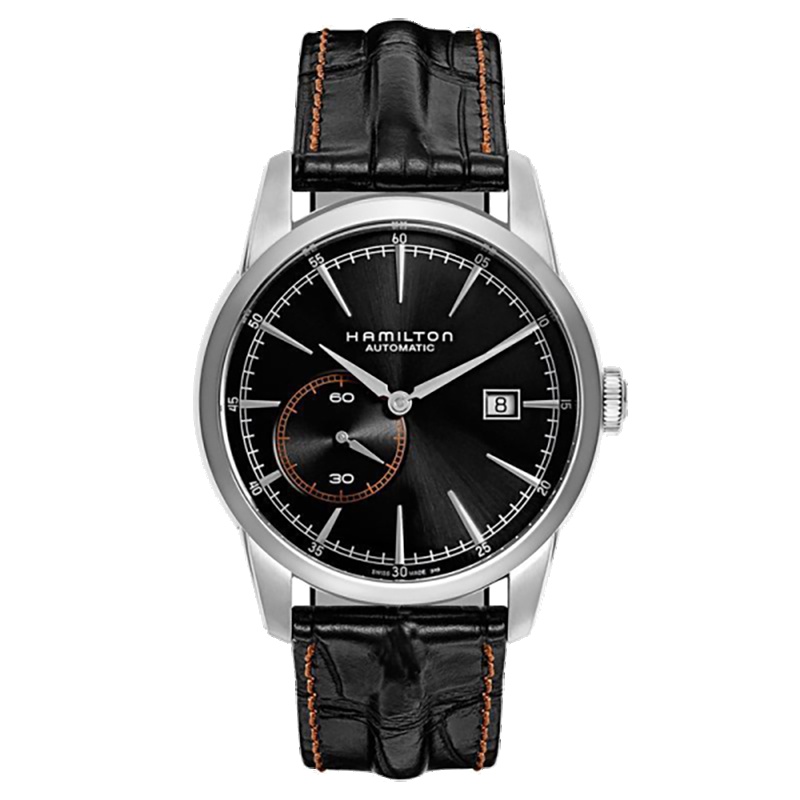汉米尔顿(Hamilton)手表 美国经典系列时尚商务自动机械男表 黑盘皮带 H40515731