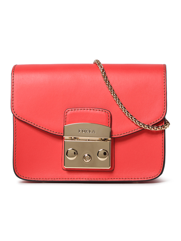 FURLA 芙拉 迷你牛皮斜挎链条包小方包