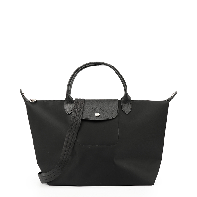 LONGCHAMP 珑骧 女士Le Pliage Néo折叠包系列黑色尼龙短柄手提单肩包 1515 578 001
