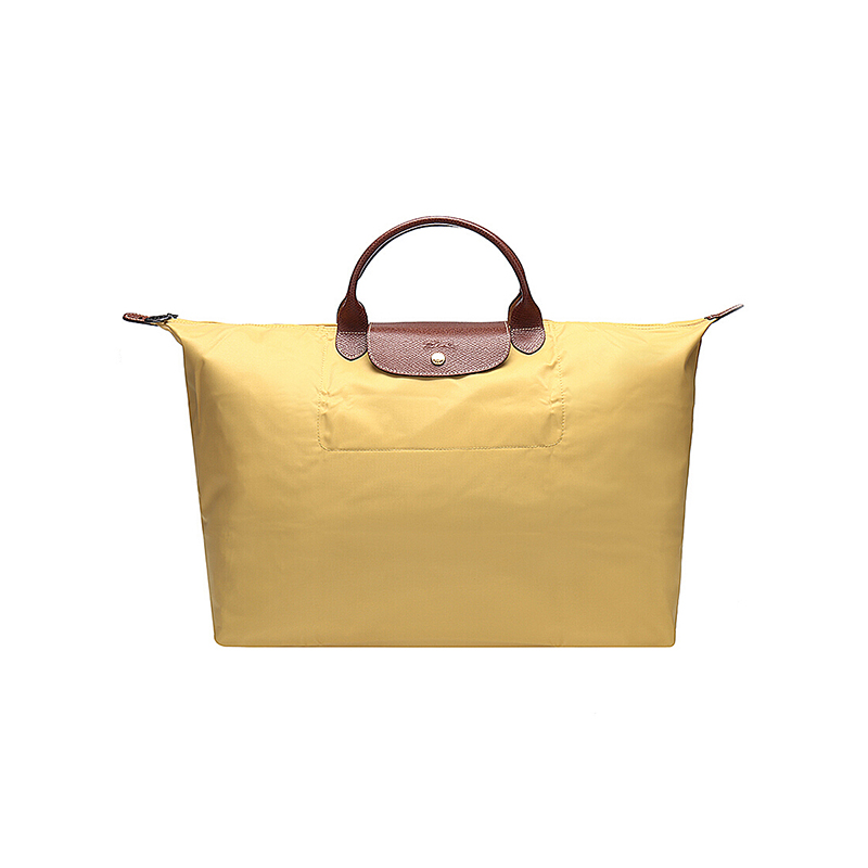 LONGCHAMP 珑骧 女款咖喱色织物短柄可折叠手提包 1624 089 C91