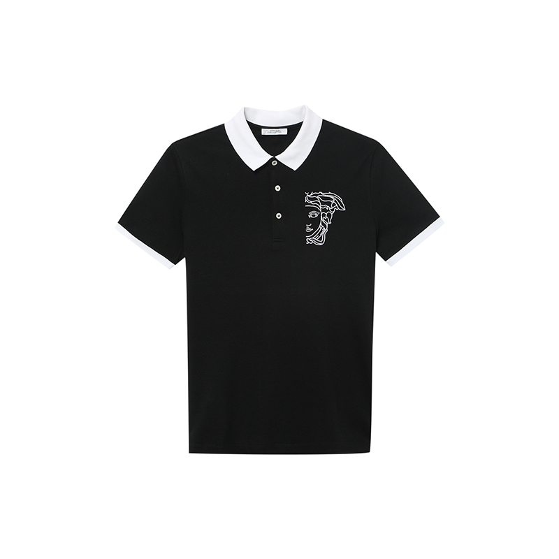 VERSACE COLLEC范思哲男装棉质短袖T恤polo衫 V800604S V5J300 V000