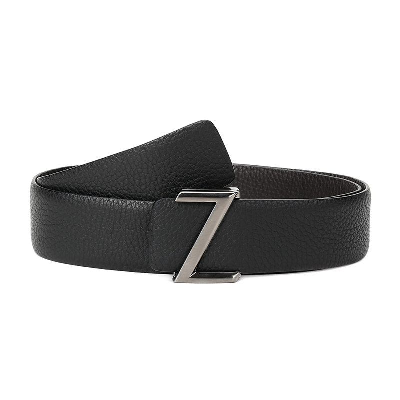 Z Zegna 杰尼亚 男士牛皮板扣式皮带腰带 BKRBG1 959A