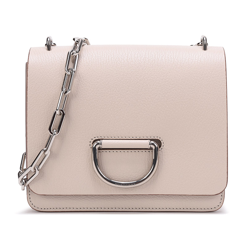 BURBERRY 博柏利 女款皮质小号D型环包手提单肩包 40769641