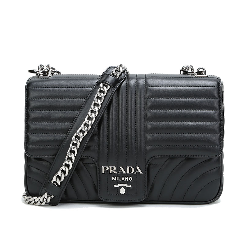 PRADA 普拉达 女士Diagramme系列牛皮手提单肩包 1BD135 2D91 V COI