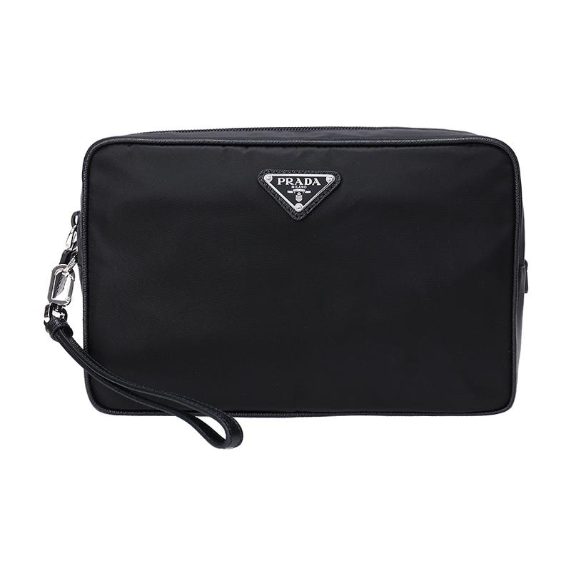 PRADA 普拉达 男士织物手拿包洗漱包 2NE007 064