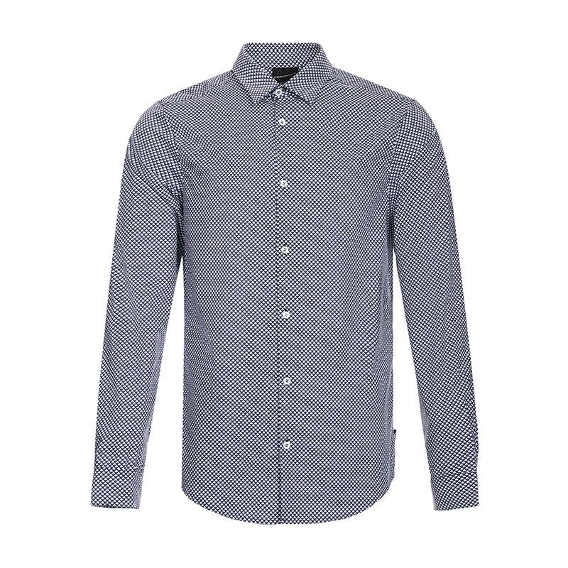 EMPORIO ARMANI EA 阿玛尼 男士棉质长袖衬衫 3Z1C09 1N5EZ