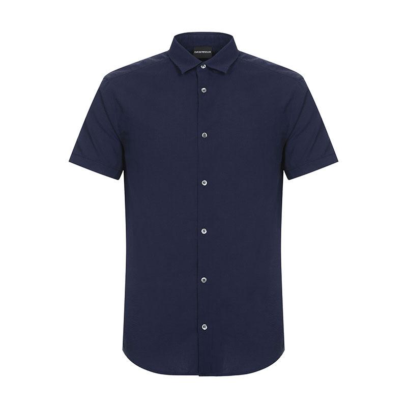 EMPORIO ARMANI EA 阿玛尼 男士棉质短袖衬衫 3Z1C10 1N4FZ