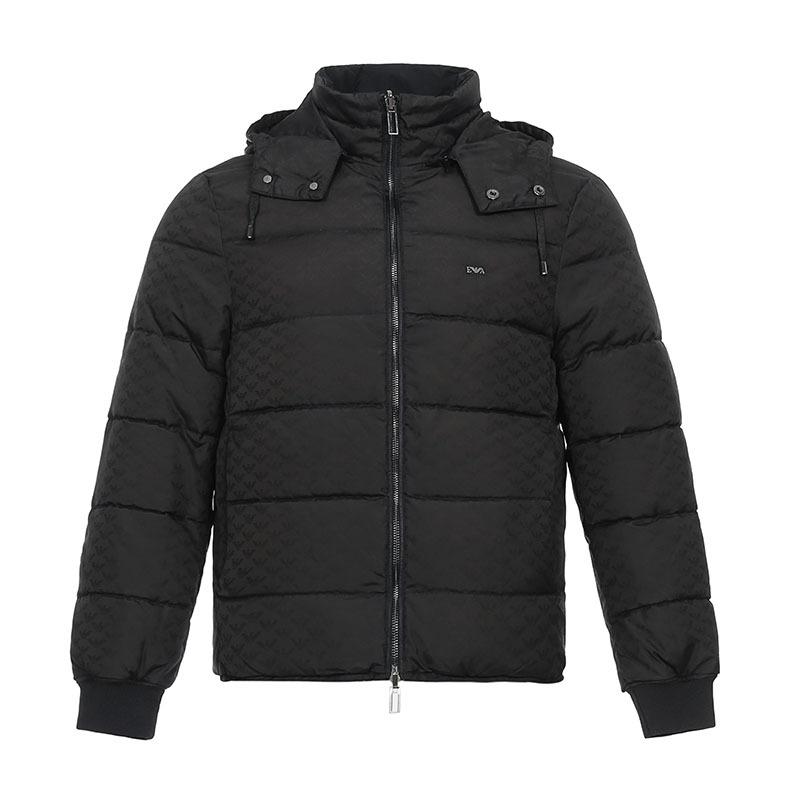 EMPORIO ARMANI 阿玛尼 男士聚酯纤维双面连帽夹克羽绒服 6Z1BQ8 1NGAZ