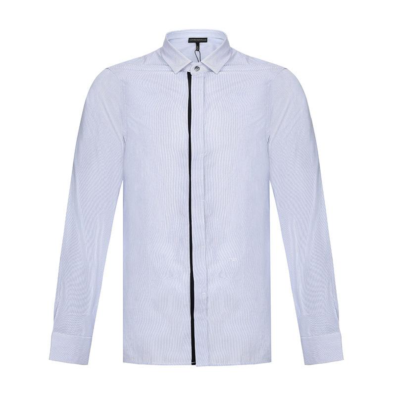 EMPORIO ARMANI EA 阿玛尼 男士棉质长袖衬衫 3Z1CL2 1NCMZ