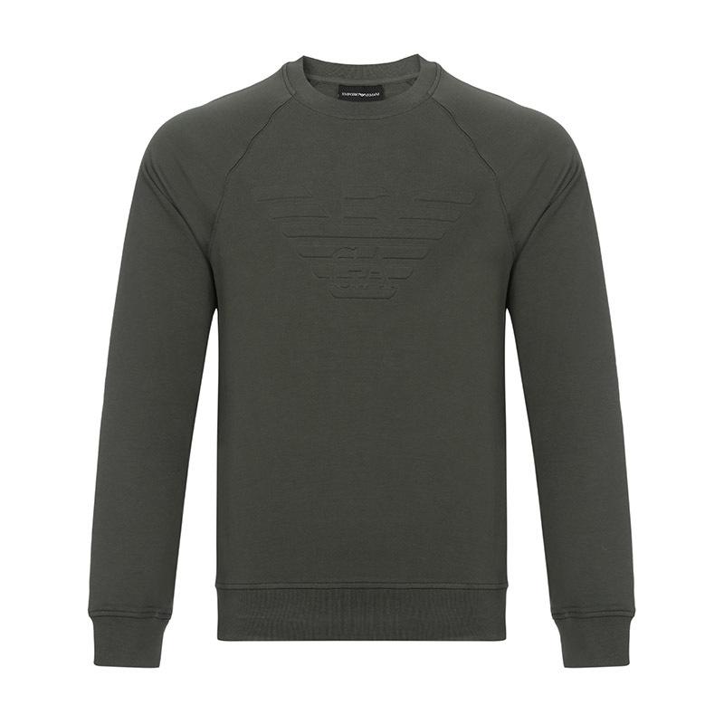 EMPORIO ARMANI EA 阿玛尼 男士棉质长袖卫衣套头衫 3Z1M68 1J04Z