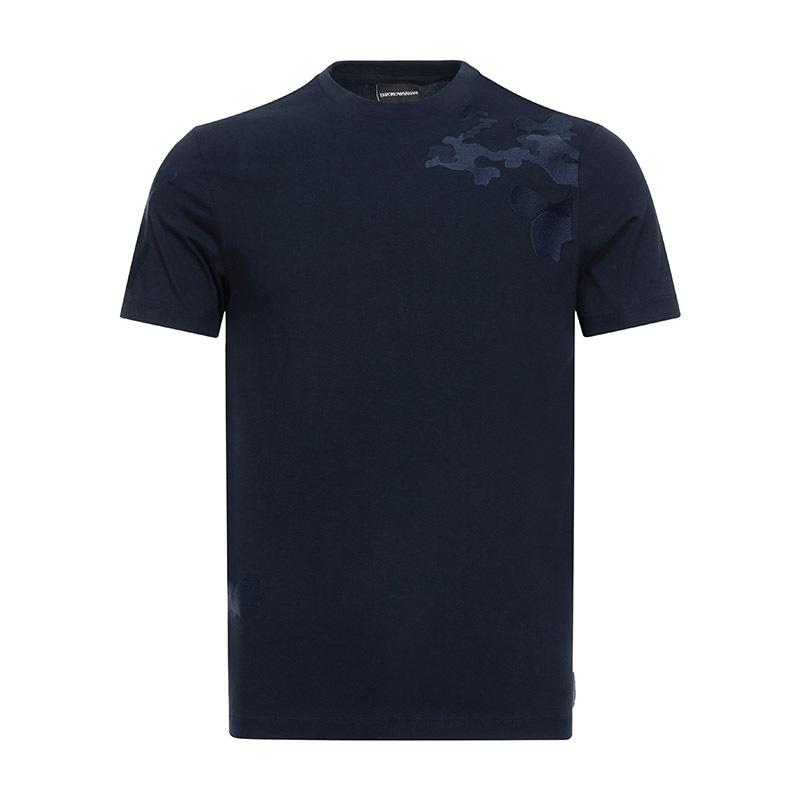 EMPORIO ARMANI 阿玛尼 男士棉质圆领短袖T恤 6Z1TD6 1J00Z