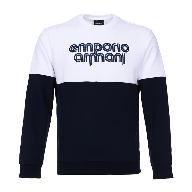 EMPORIO ARMANI EA 阿玛尼 男款棉质长袖卫衣套头衫 3Z1M79 1J35Z
