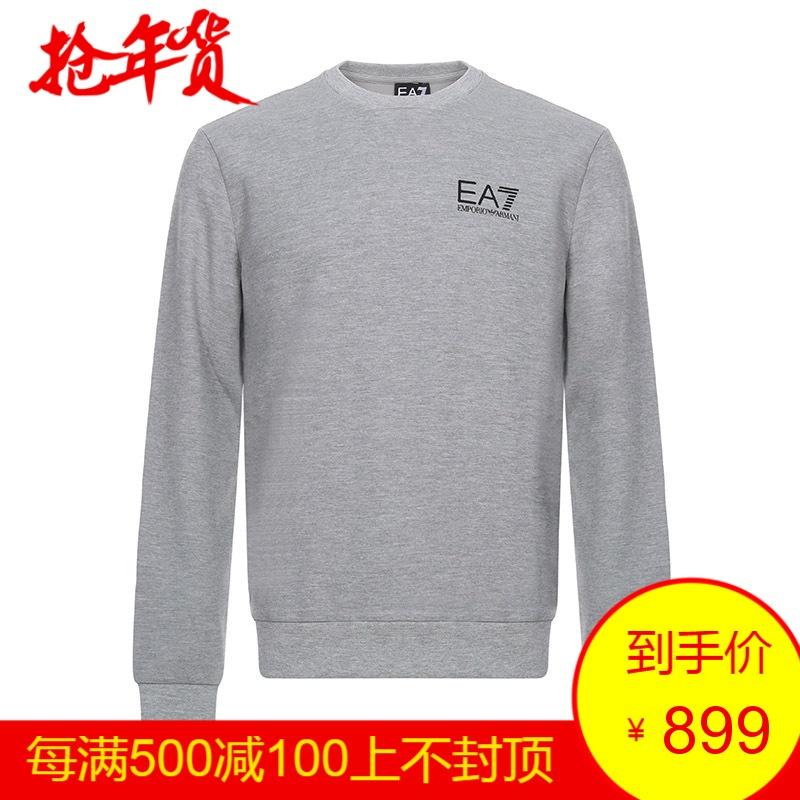 EMPORIO ARMANI EA7 阿玛尼 男士棉质圆领长袖卫衣运动衫 6ZPM68 PJF3Z