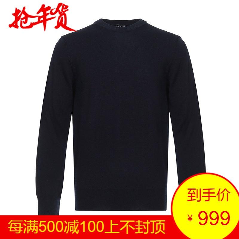 EMPORIO ARMANI EA7 阿玛尼 男士羊毛圆领长袖针织衫 6ZPMZ8 PM04Z