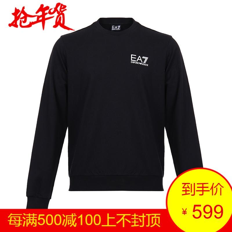 EMPORIO ARMANI EA7 阿玛尼 男士棉质圆领长袖卫衣运动衫 6ZPM52 PJ05Z