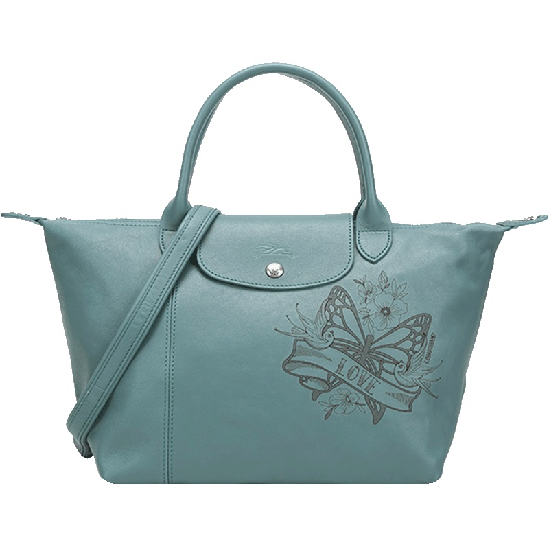 Longchamp 珑骧 女士羊皮小号短柄可折叠手提单肩包 1512 295