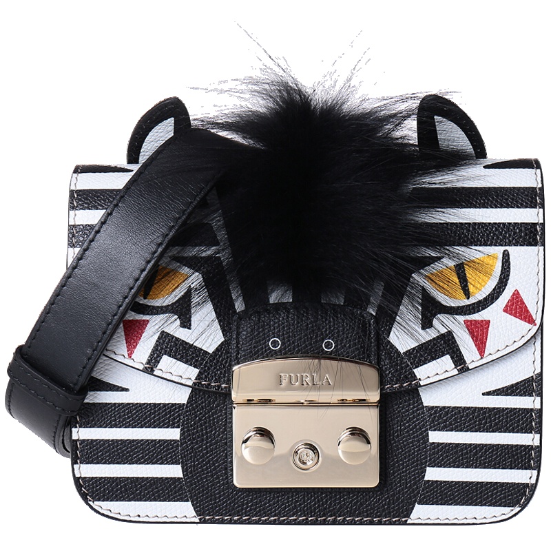 FURLA 芙拉 女士METROPOLIS JUNGLE系列皮革手提单肩斜挎包 B BKK8 ASZ
