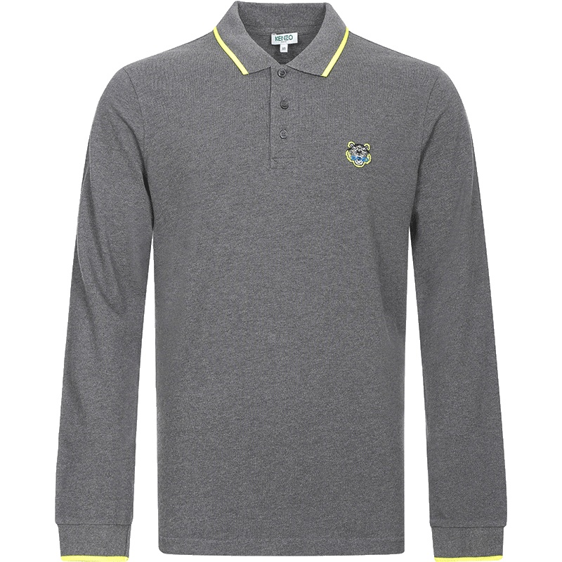 kenzo 高田贤三 男士棉质长袖POLO衫 F00 5PO101 4BA