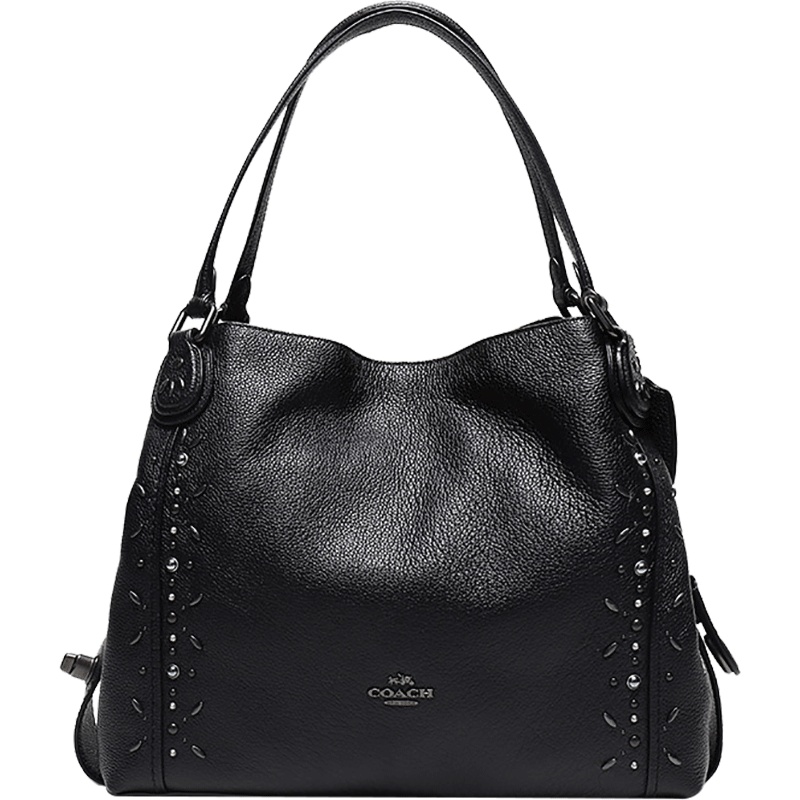 Coach 蔻驰 奢侈品 女士EDIE 31系列抛光粒面皮革铆钉单肩包 22794
