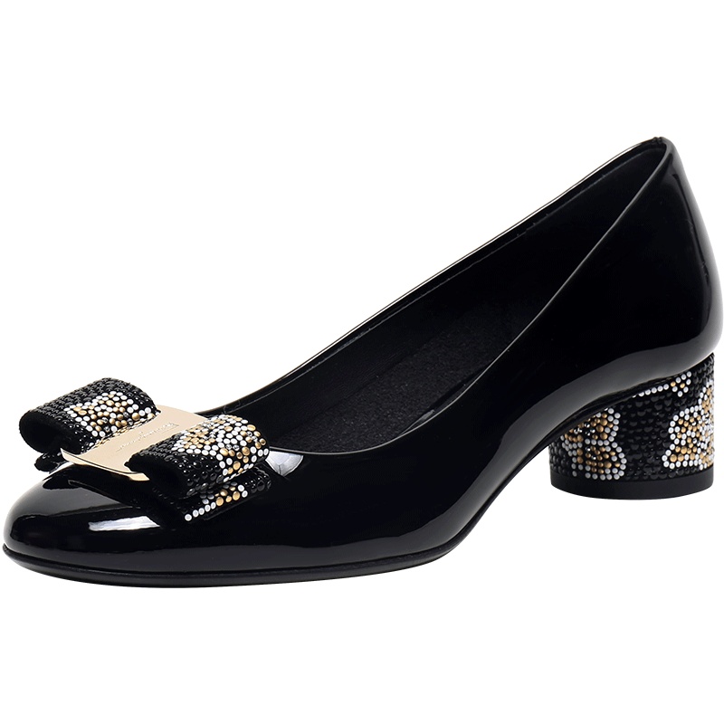 Salvatore Ferragamo 萨瓦托·菲拉格慕 女士牛皮中跟鞋0686428 C