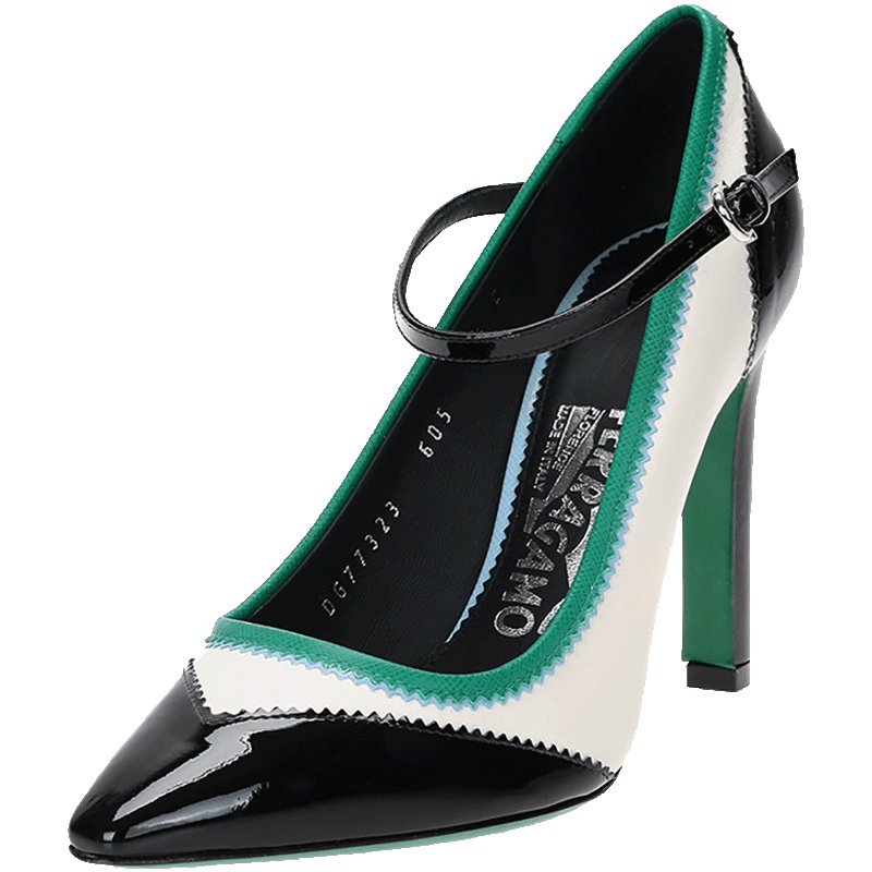 Salvatore Ferragamo 萨瓦托·菲拉格慕 女士漆皮牛皮高跟鞋 0657400