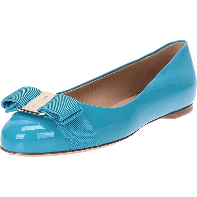 Salvatore Ferragamo 萨瓦托·菲拉格慕 女士牛皮蝴蝶结平底鞋 0655575