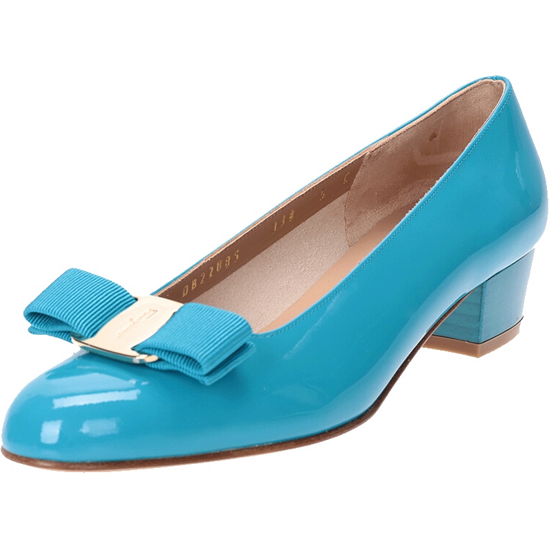 Salvatore Ferragamo 萨瓦托·菲拉格慕 女士牛皮粗跟鞋 0655542