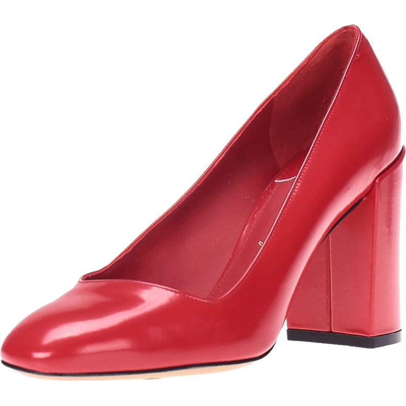 Salvatore Ferragamo 萨瓦托·菲拉格慕 女士牛皮粗高跟鞋 0670959