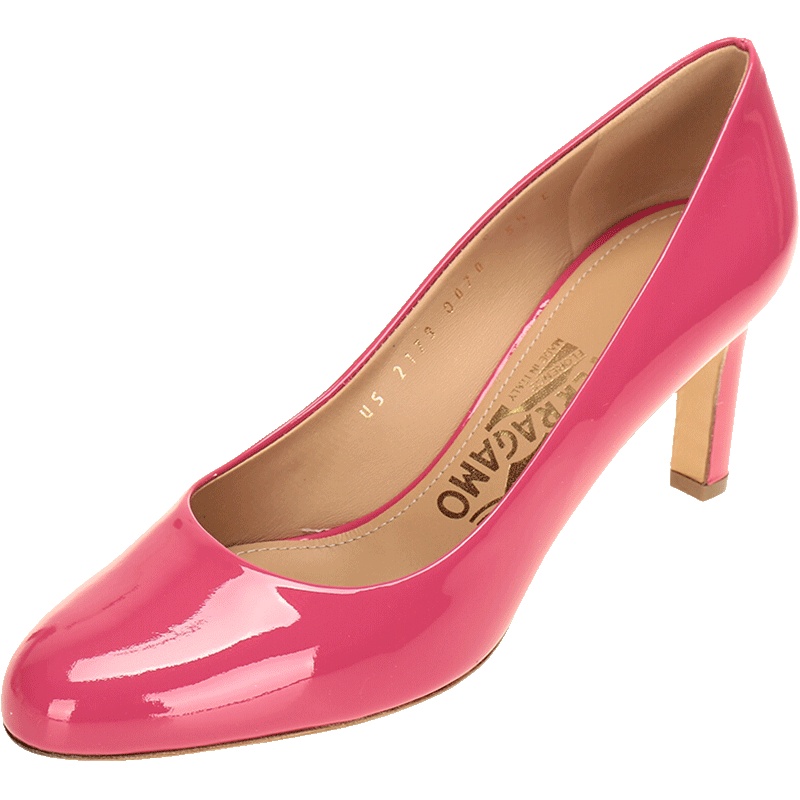 Salvatore Ferragamo 萨瓦托·菲拉格慕 女士光面牛皮高跟鞋 0643353