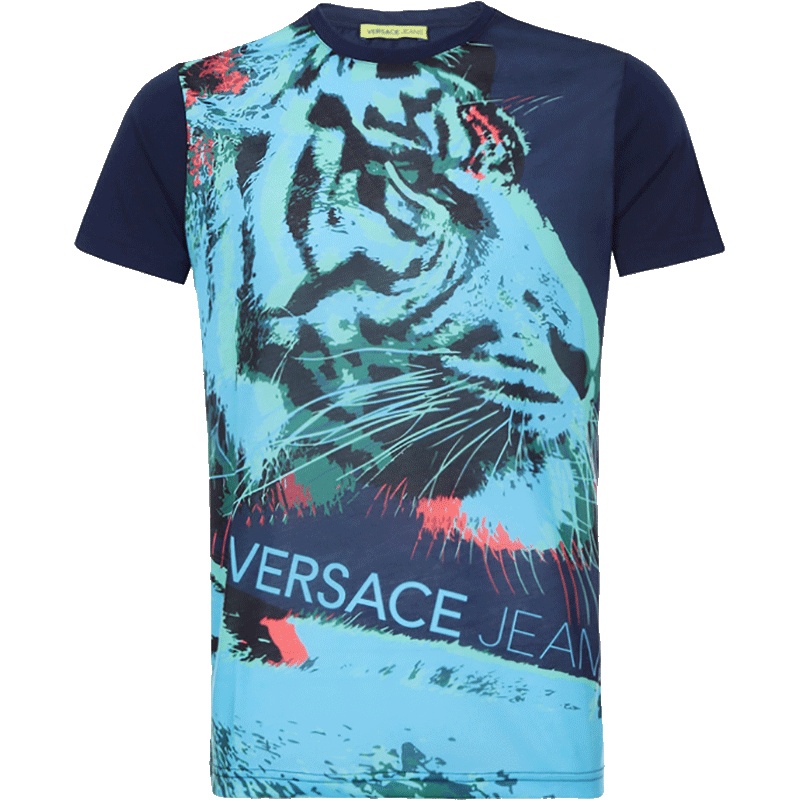 Versace Jeans 范思哲 男士棉质套头短袖T恤 B3GPA764 36598