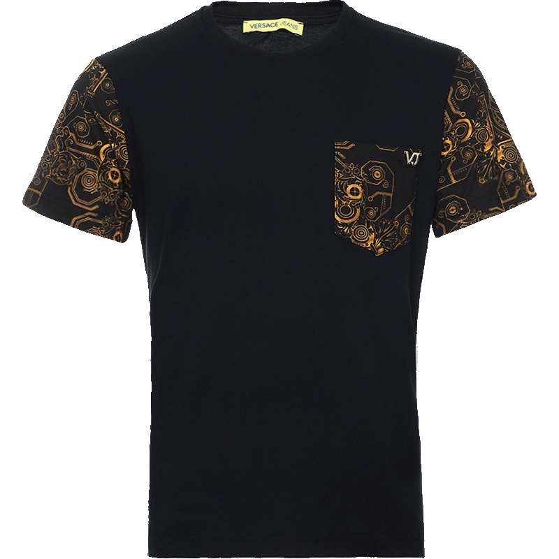 Versace Jeans 男士棉质圆领短袖T恤衫 B3GPA7S5 11620